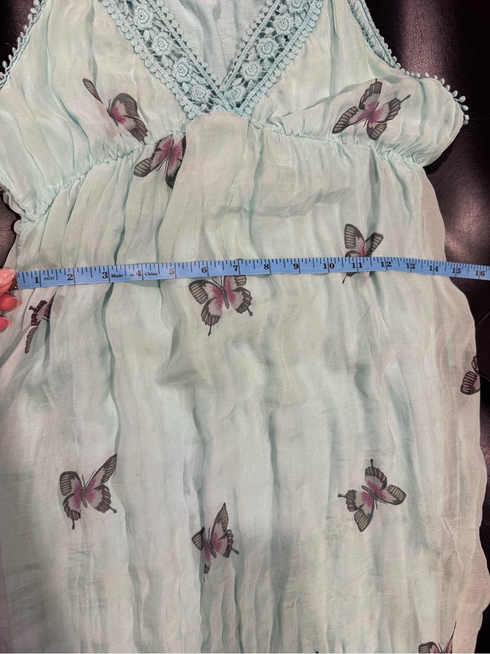LOLA Aqua Butterfly Maxi Dress - Picture 9 of 10